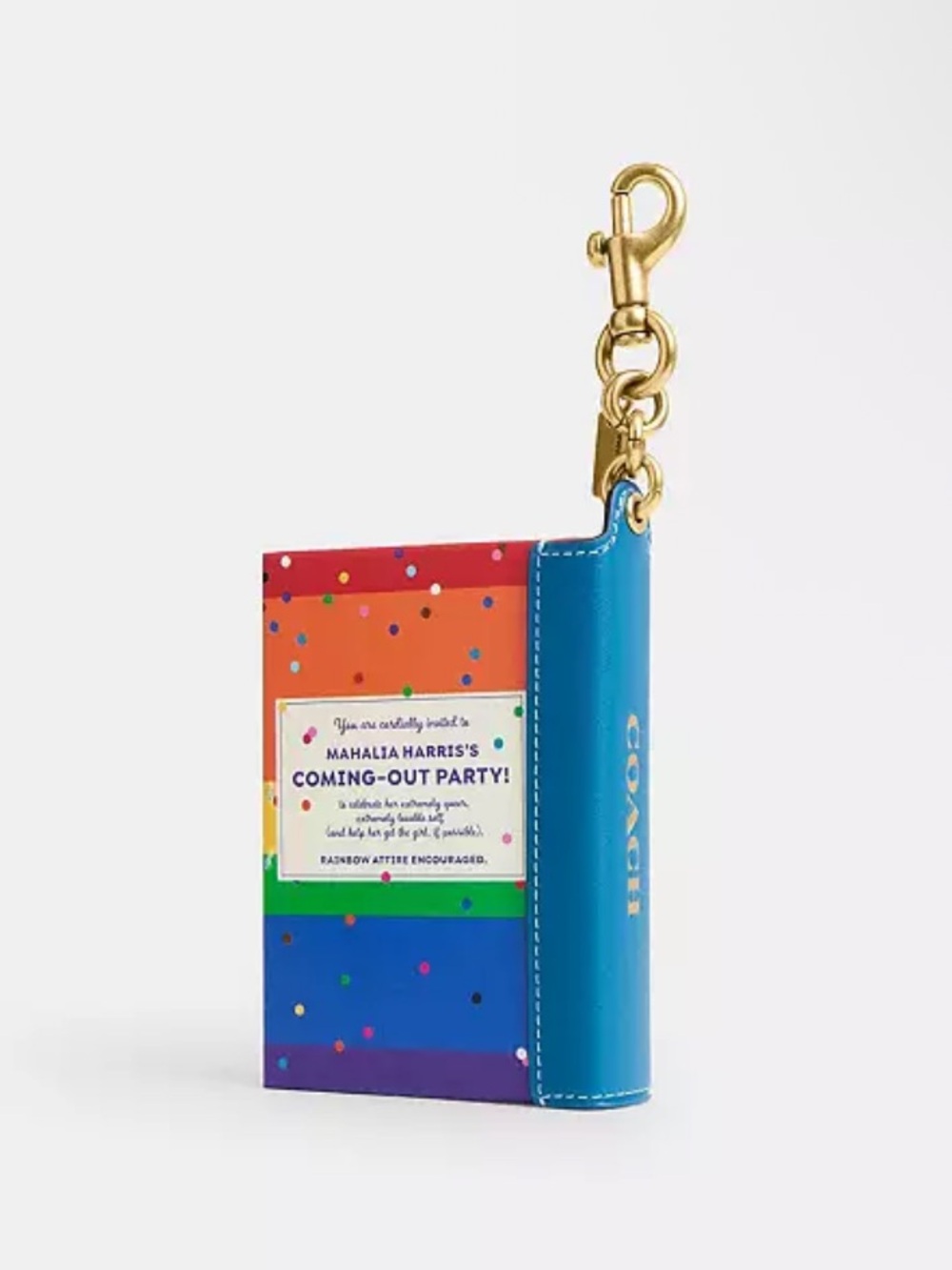 Coach storybook bag charm Friday I’m in love Camryn Garrett pride - Picture 10 of 13